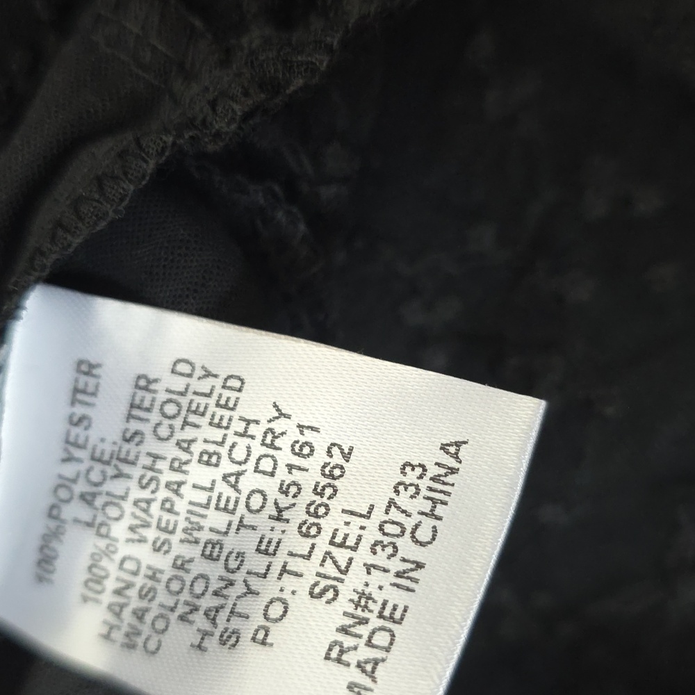 Black Lace Trim Umgee Women's Top - Picture 9 of 9
